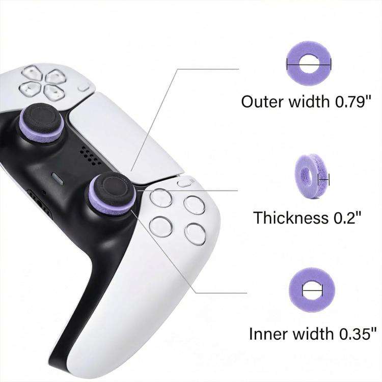 XDcase 12pcs Aiming Precision Rings for PS4 / PS5 / Xbox / Switch / Google Stadia(Green/Purple/Bl...