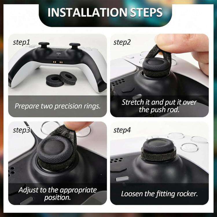 XDcase 12pcs Aiming Precision Rings for PS4 / PS5 / Xbox / Switch / Google Stadia(Green/Purple/Bl...