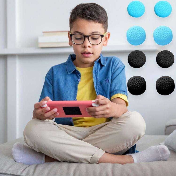 XDcase 12pcs Thumbstick Silicone Anti-Slip Cap for Nintendo Switch 2(Orange/Blue/Black)