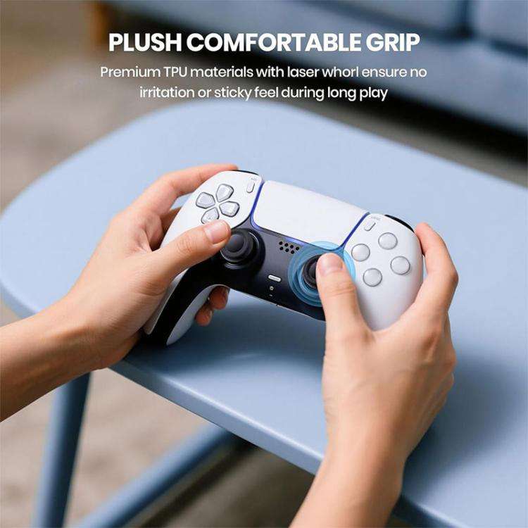 XDcase 10pcs Joystick Replacement Thumb Grip Caps for PS5 / PS4(White)