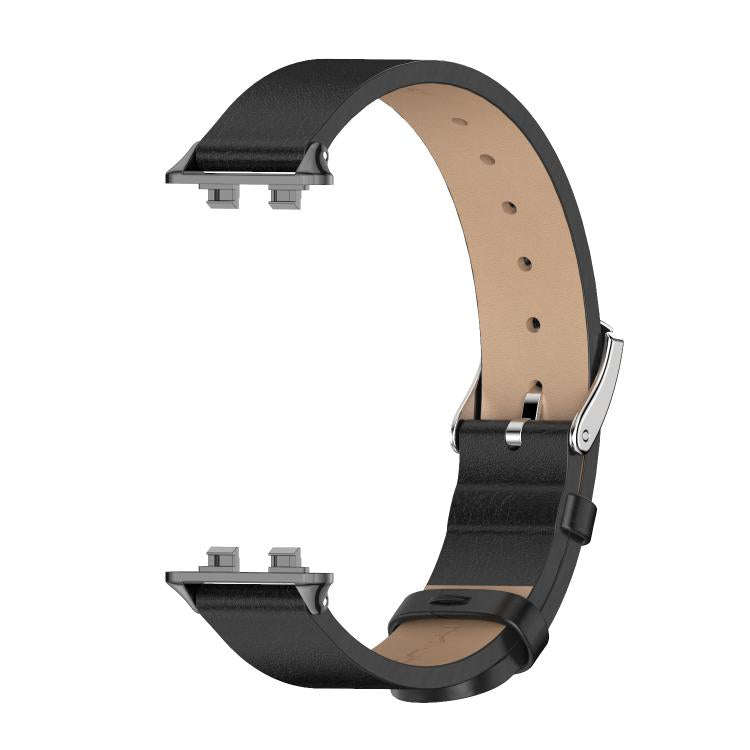 For Huawei Band 11 / Band 11 Pro MIJOBS Microfiber Vegan Leather Watch Band(Black)
