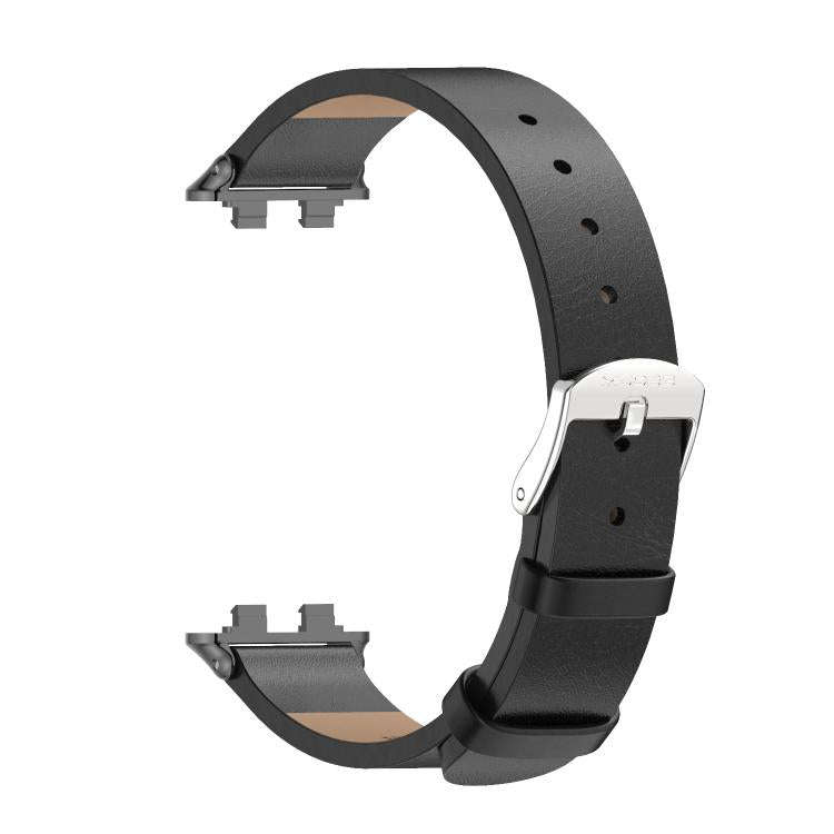 For Huawei Band 11 / Band 11 Pro MIJOBS Microfiber Vegan Leather Watch Band(Black)