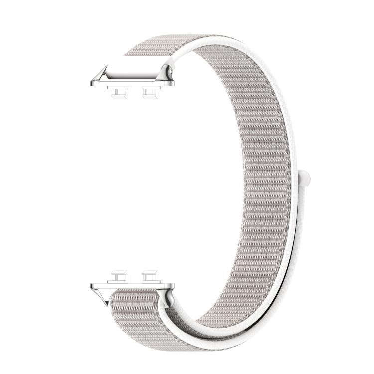 For Huawei Band 11 / Band 11 Pro MIJOBS Breathable Nylon Loop Watch Band(Seashell Silver)