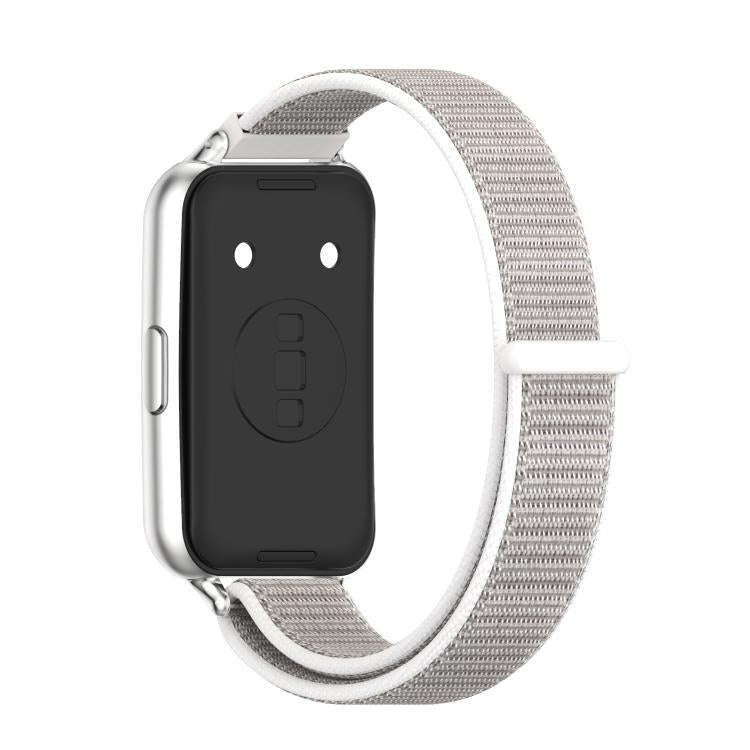 For Huawei Band 11 / Band 11 Pro MIJOBS Breathable Nylon Loop Watch Band(Seashell Silver)