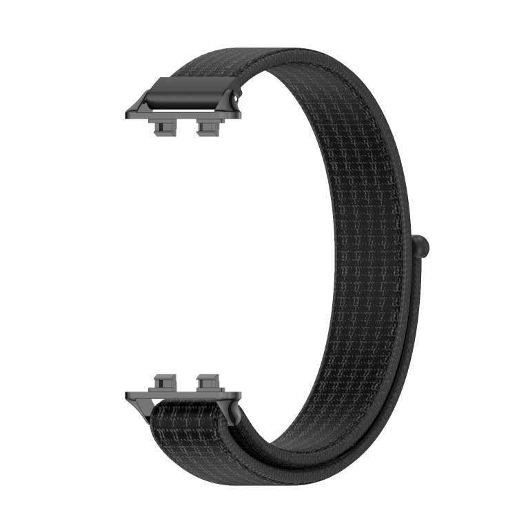 For Huawei Band 11 / Band 11 Pro MIJOBS Breathable Nylon Loop Watch Band(Black)