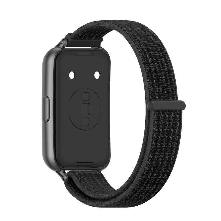 For Huawei Band 11 / Band 11 Pro MIJOBS Breathable Nylon Loop Watch Band(Black)