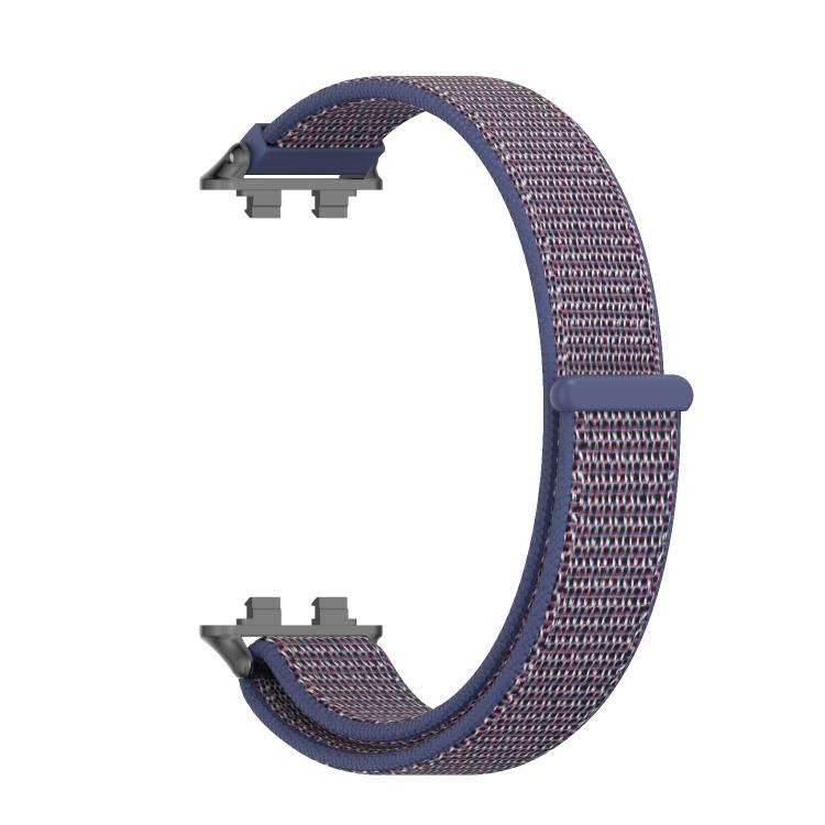 For Huawei Band 11 / Band 11 Pro MIJOBS Breathable Nylon Loop Watch Band(Midnight Blue Black)