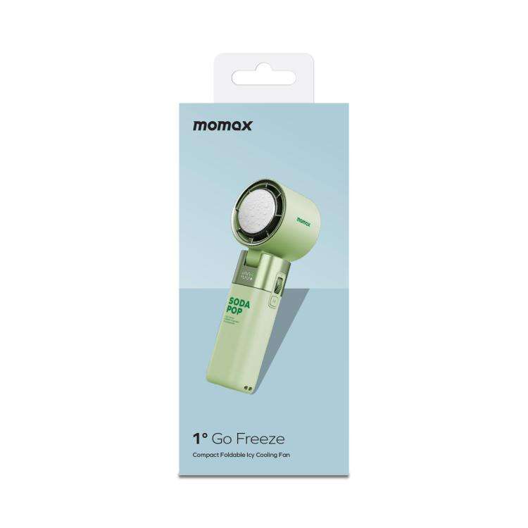 MOMAX IF21 GO FREEZE Ice Compress Folding High-Speed Handheld Fan(Green)
