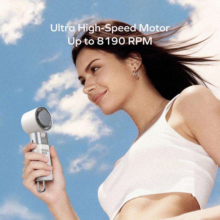 MOMAX IF21 GO FREEZE Ice Compress Folding High-Speed Handheld Fan(Green)