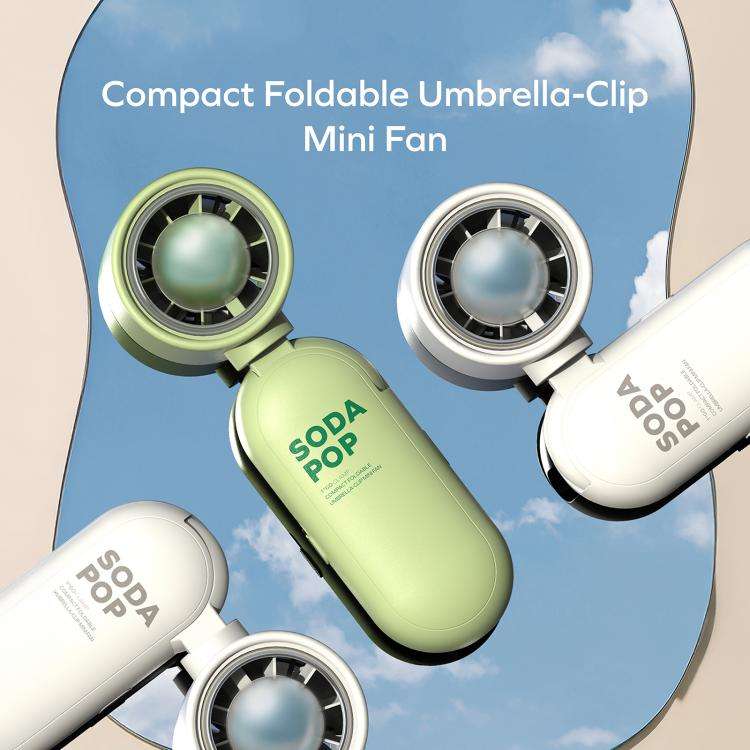 MOMAX IF22 GO CLAMP Umbrella Clip Folding High-Speed Fan(White)