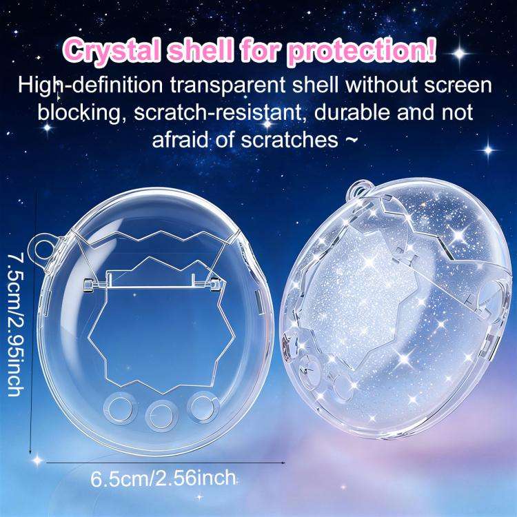 For Tamagotchi Paradise XDcase Virtual Pet Device Crystal Protective Case(Glitter)
