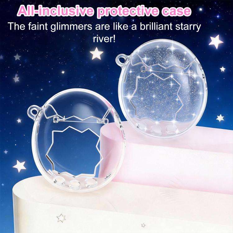 For Tamagotchi Paradise XDcase Virtual Pet Device Crystal Protective Case(Glitter)