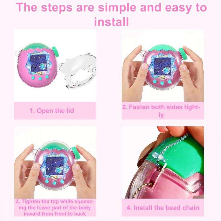 For Tamagotchi Paradise XDcase Virtual Pet Device Crystal Protective Case(Transparent)