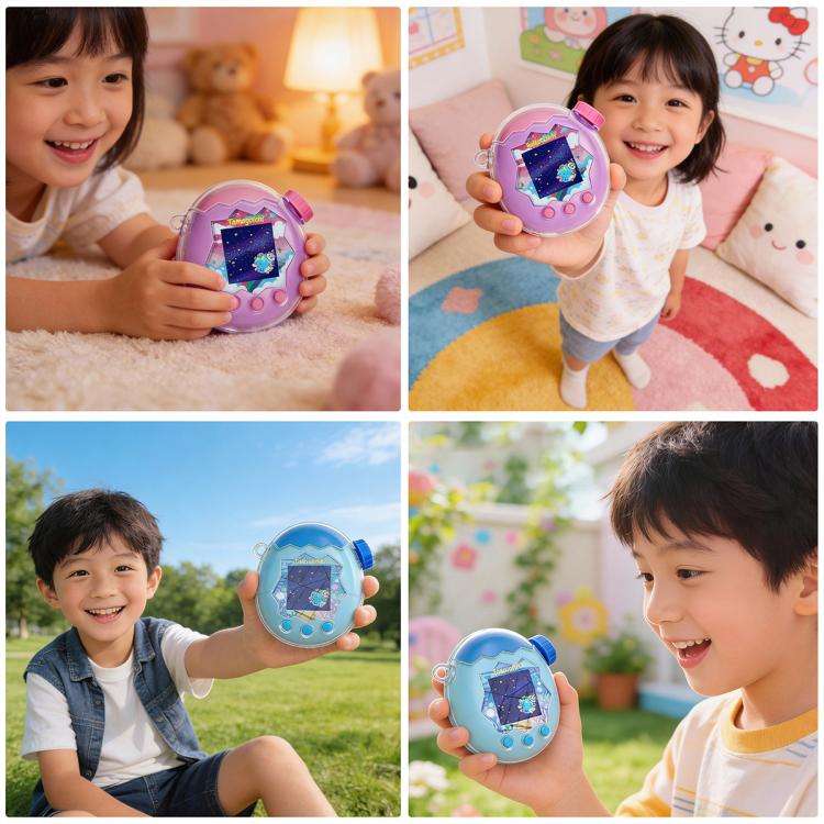 For Tamagotchi Paradise XDcase Virtual Pet Device Crystal Protective Case(Transparent)