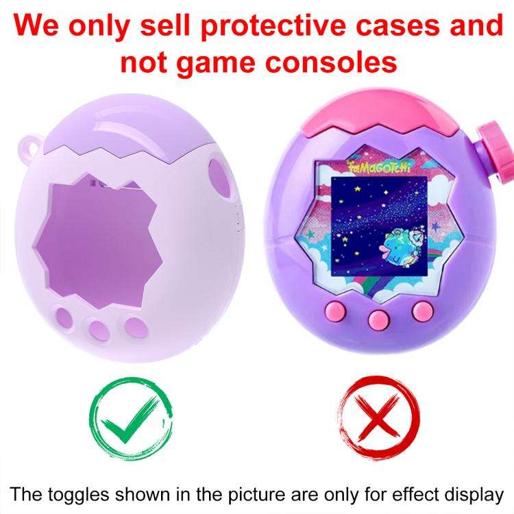 For Tamagotchi Paradise XDcase Virtual Pet Device Two-tone Protective Case(Rose Red Black)