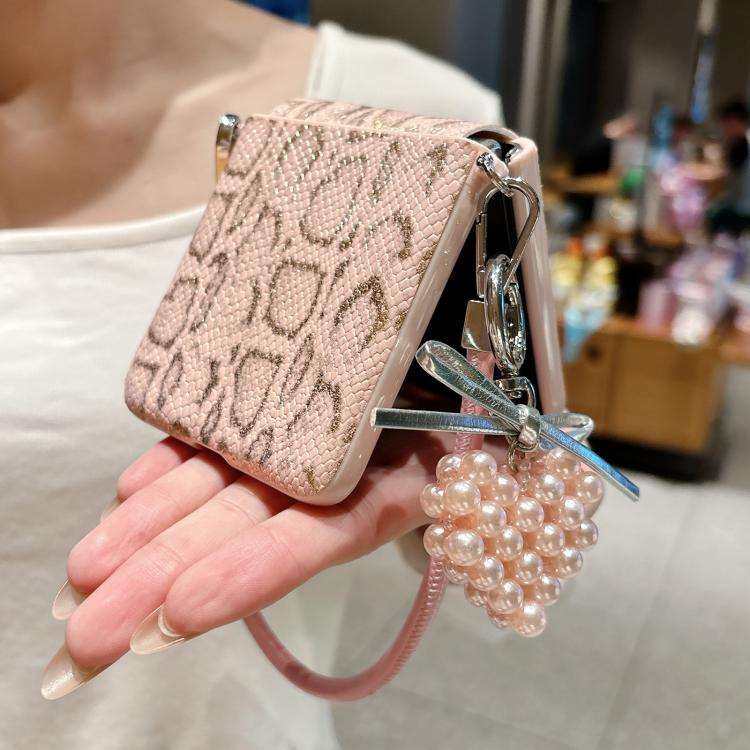 For Huawei nova Flip S Scale Texture Side Buckle Shockproof Phone Case with Strap and Heart-Shape...