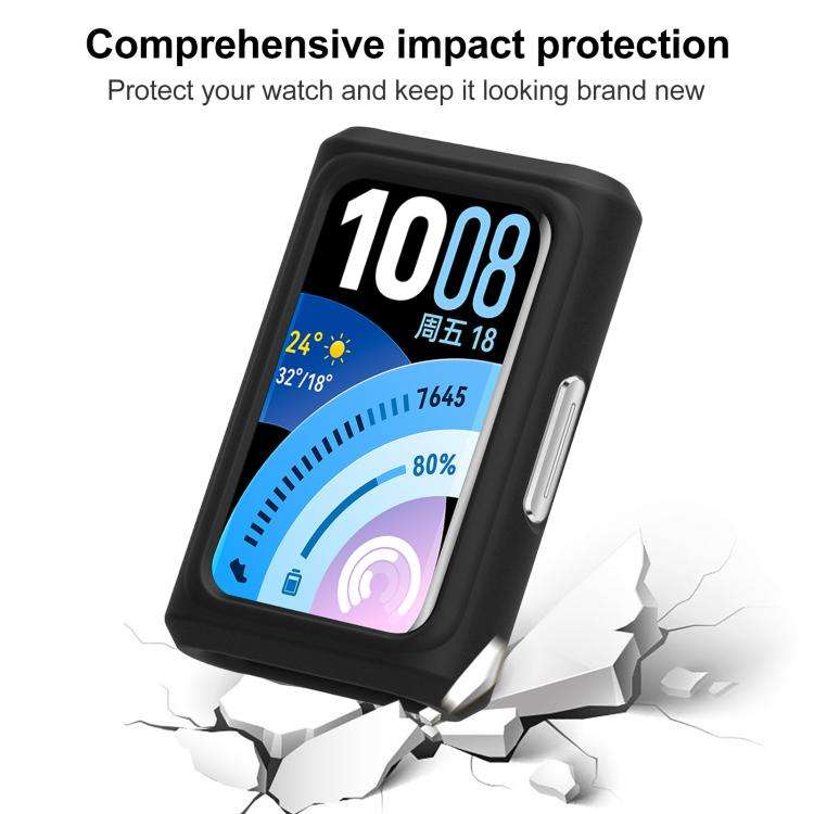 For Huawei Band 11 Pro xDfind Silicone Smart Watch Protective Case(Black)