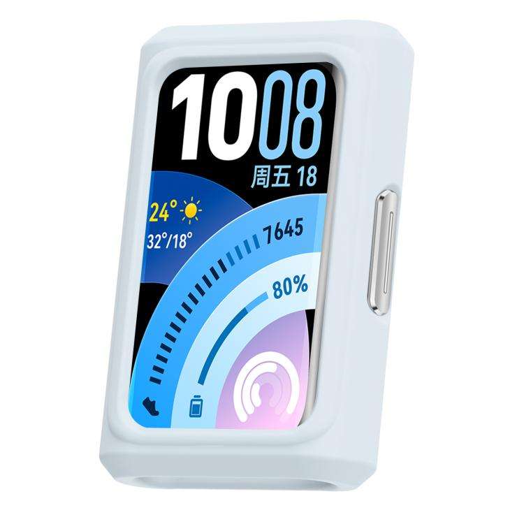 For Huawei Band 11 Pro xDfind Silicone Smart Watch Protective Case(Ice Blue)