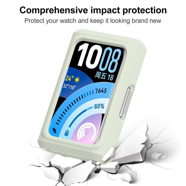 For Huawei Band 11 Pro xDfind Silicone Smart Watch Protective Case(Grass Green)