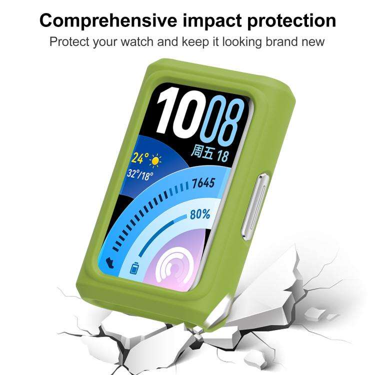 For Huawei Band 11 Pro xDfind Silicone Smart Watch Protective Case(Green)