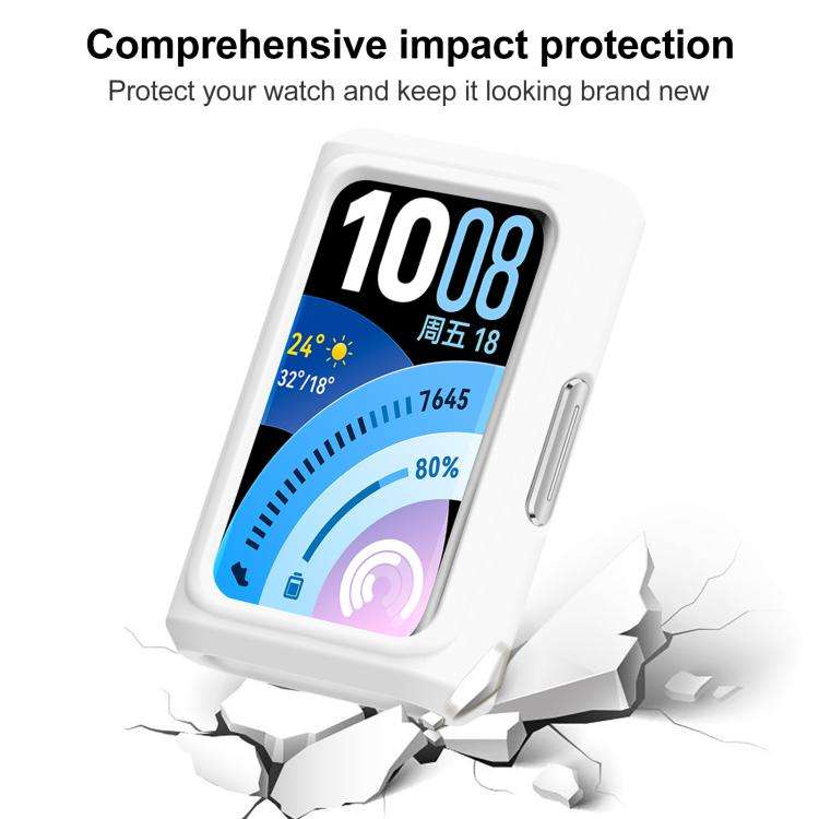 For Huawei Band 11 Pro xDfind Silicone Smart Watch Protective Case(White)