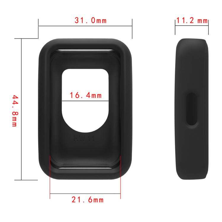 For Huawei Band 11 Pro xDfind Silicone Smart Watch Protective Case(White)
