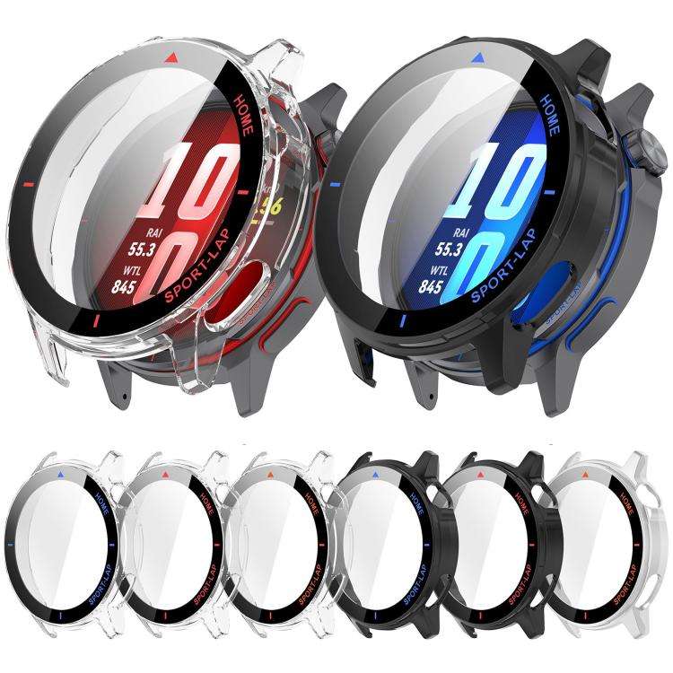 For Huawei Watch GT Runner 2 xDfind Tempered Film Integrated PC Watch Case(Black Blue)