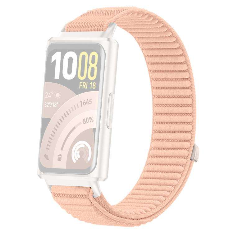 For Huawei Band 11 Pro / 11 xDfind Woven Nylon Hook And Loop Fastener Metal Interface Watch Band(...
