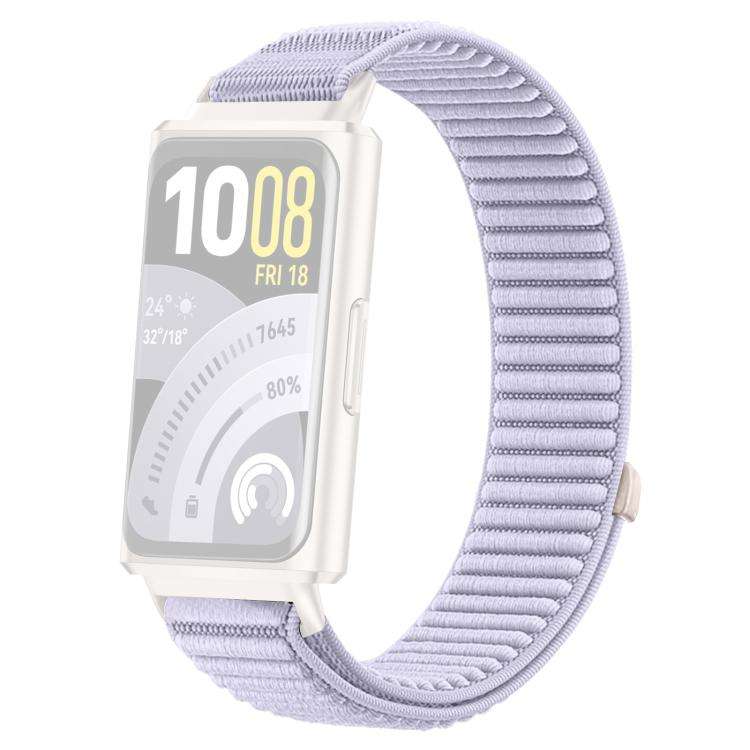 For Huawei Band 11 Pro / 11 xDfind Woven Nylon Hook And Loop Fastener Metal Interface Watch Band(...