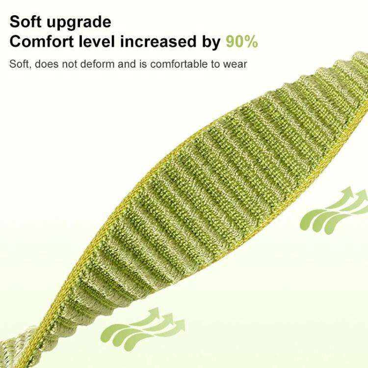 For Huawei Band 11 Pro / 11 xDfind Woven Nylon Hook And Loop Fastener Metal Interface Watch Band(...