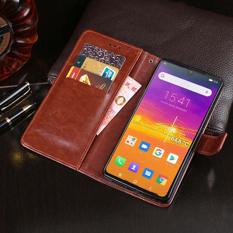 For Blackview BV9900 Pro idewei Crazy Horse Texture Horizontal Flip Leather Case with Holder & Ca...