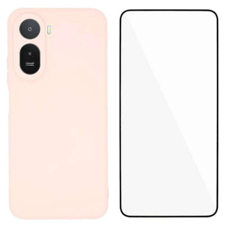For Redmi A7 Pro 171mm / Poco C85x 5G WANLONFENG Square Edge Soft TPU Phone Case with Screen Prot...