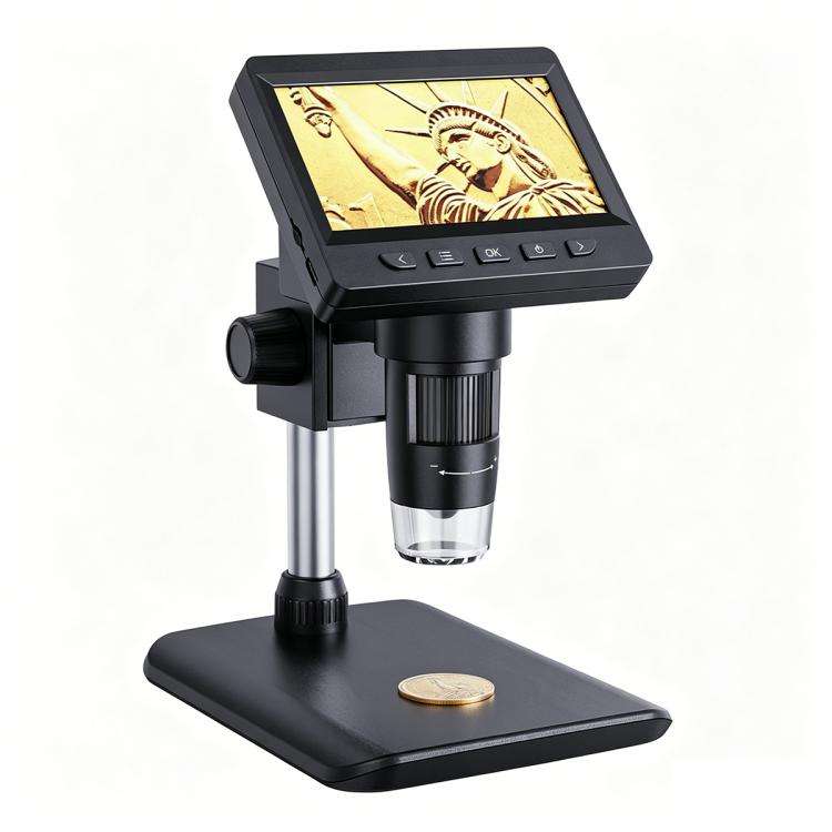 inskam 307-C 2MP 4.3-inch IPS Screen Desktop Digital Microscope(Black)