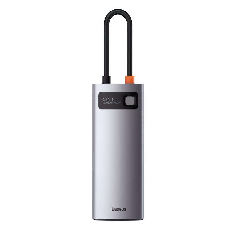 Baseus Metallic Glow Series CAHUB-CX0G 5 in 1 Multifunctional Type-C HUB Docking Station(Space Gray)