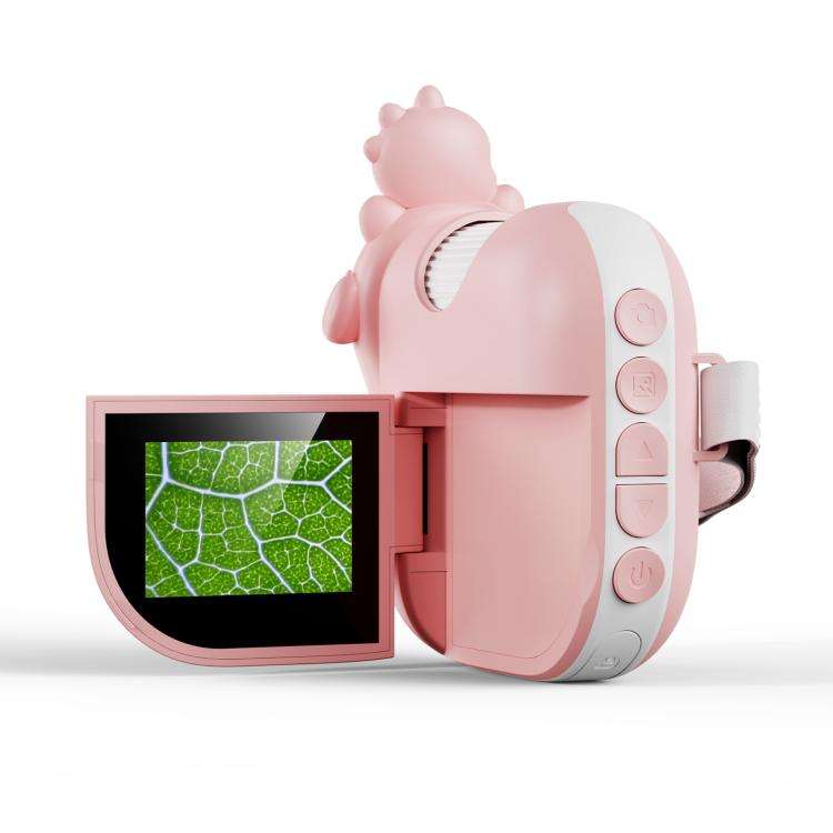 inskam 362 2MP 2-inch Display Children Dinosaur Digital Microscope(Pink)