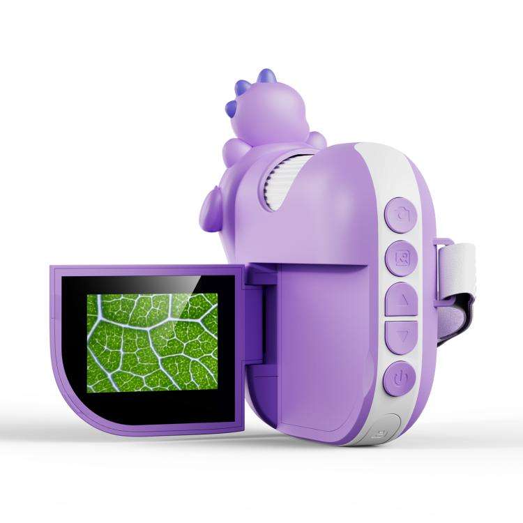 inskam 362 2MP 2-inch Display Children Dinosaur Digital Microscope(Purple)