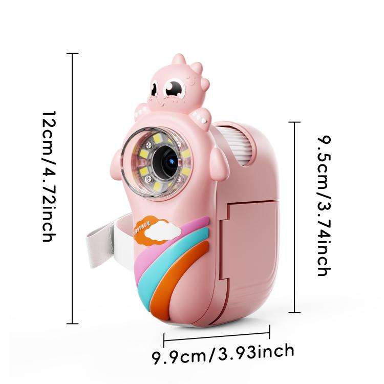 inskam 362 2MP 2-inch Display Children Dinosaur Digital Microscope(Pink)
