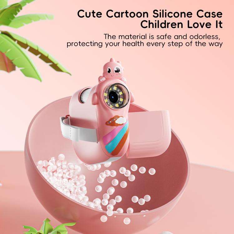 inskam 362 2MP 2-inch Display Children Dinosaur Digital Microscope(Pink)