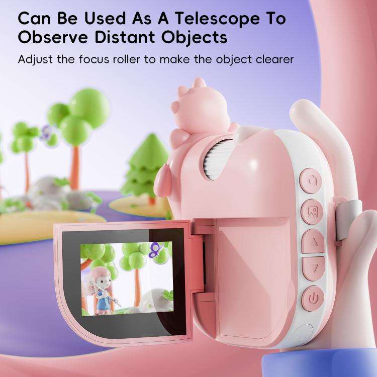 inskam 362 2MP 2-inch Display Children Dinosaur Digital Microscope(Purple)