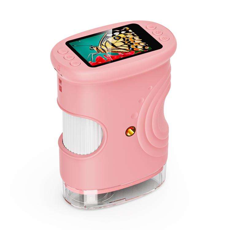 inskam 382 2MP 2-inch Display Kids Nature Observation Digital Microscope(Pink)