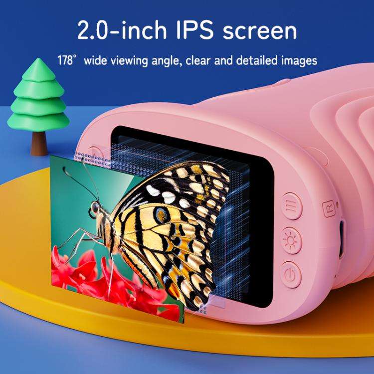 inskam 382 2MP 2-inch Display Kids Nature Observation Digital Microscope(Pink)