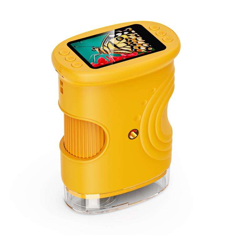 inskam 382 2MP 2-inch Display Kids Nature Observation Digital Microscope(Yellow)