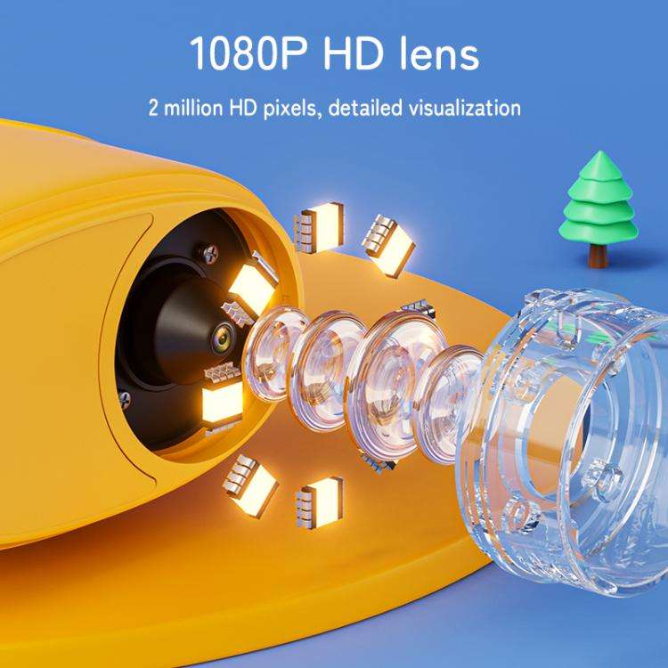 inskam 382 2MP 2-inch Display Kids Nature Observation Digital Microscope(Yellow)