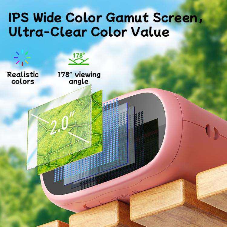 inskam 387 2MP 2-inch Display 2-in-1 Kids Digital Microscope & Binocular Telescope(Pink)