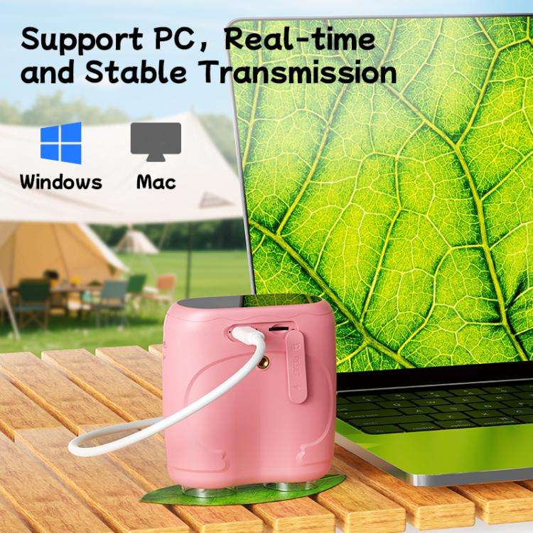 inskam 387 2MP 2-inch Display 2-in-1 Kids Digital Microscope & Binocular Telescope(Pink)