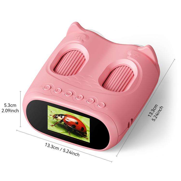inskam 387 2MP 2-inch Display 2-in-1 Kids Digital Microscope & Binocular Telescope(Pink)