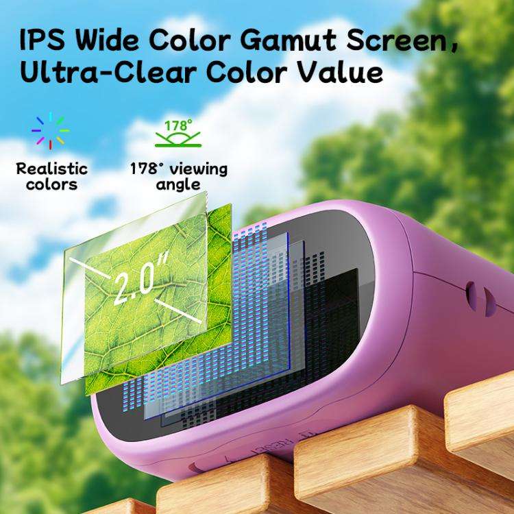 inskam 387 2MP 2-inch Display 2-in-1 Kids Digital Microscope & Binocular Telescope(Purple)
