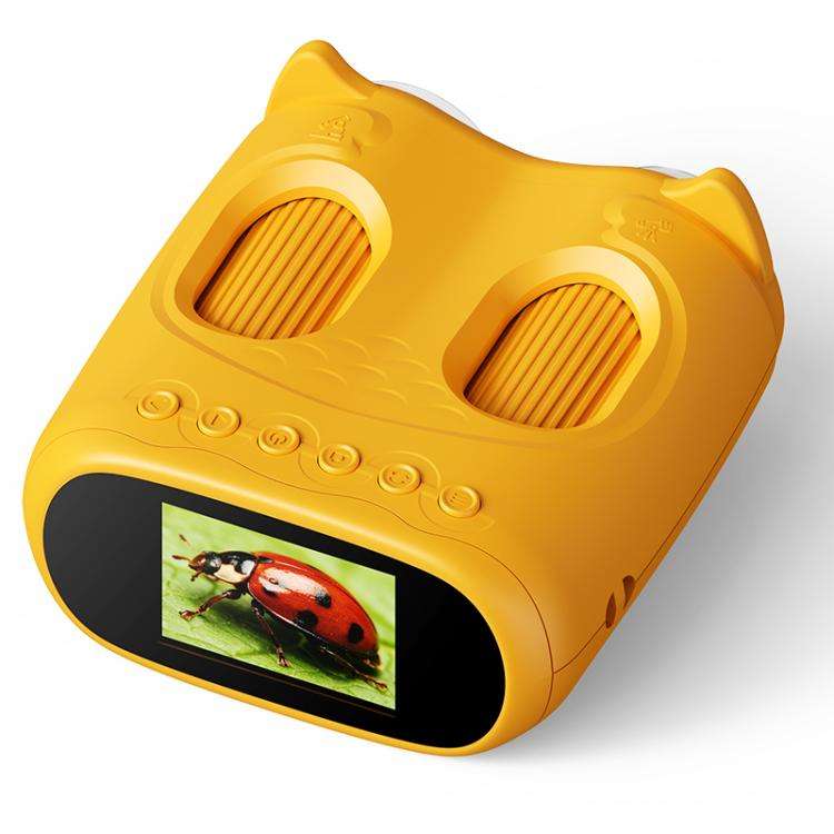 inskam 387 2MP 2-inch Display 2-in-1 Kids Digital Microscope & Binocular Telescope(Yellow)