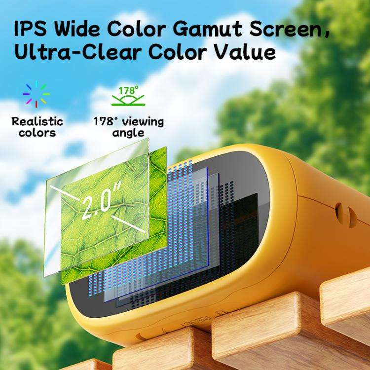 inskam 387 2MP 2-inch Display 2-in-1 Kids Digital Microscope & Binocular Telescope(Yellow)