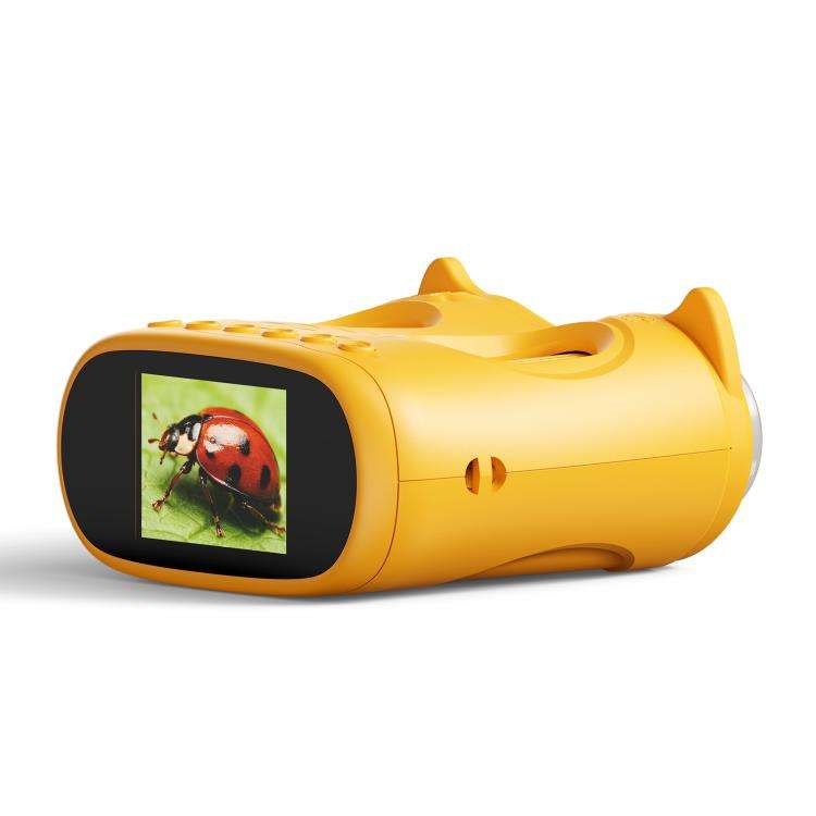 inskam 387 2MP 2-inch Display 2-in-1 Kids Digital Microscope & Binocular Telescope(Yellow)